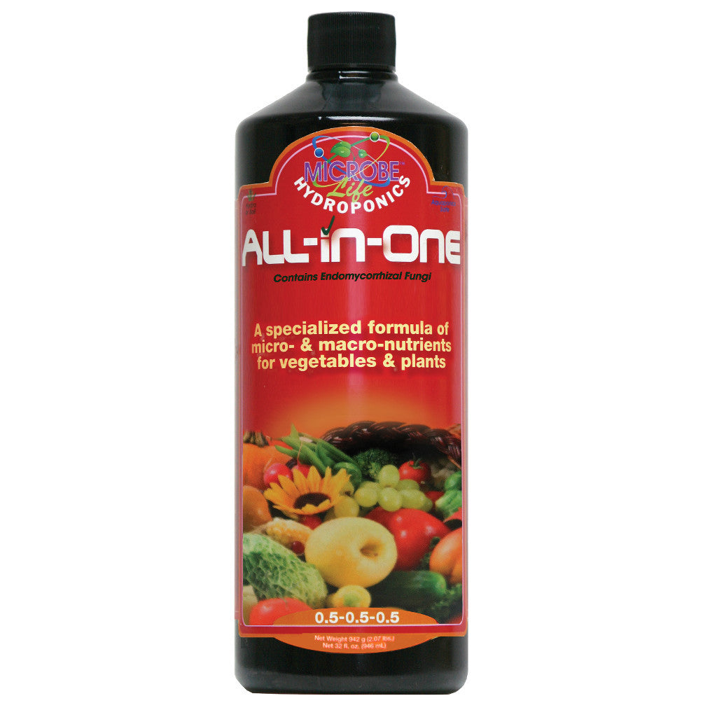 1 Quart of Microbe Life Hydroponics All-in-One Fertilizer