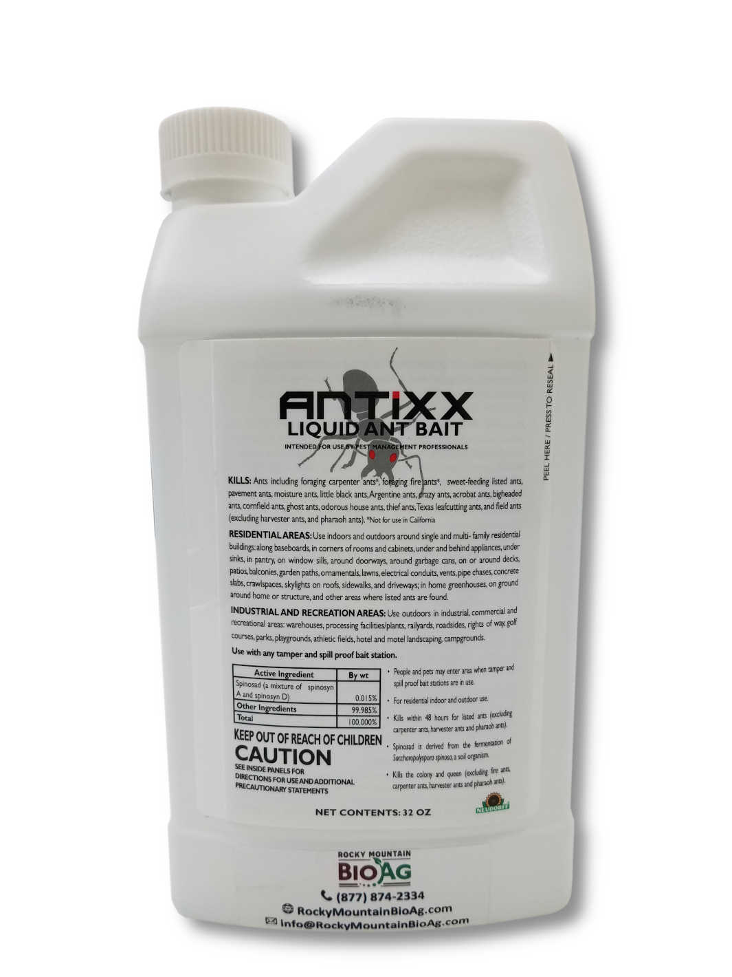 32oz Bottle of Antixx Liquid Ant Bait