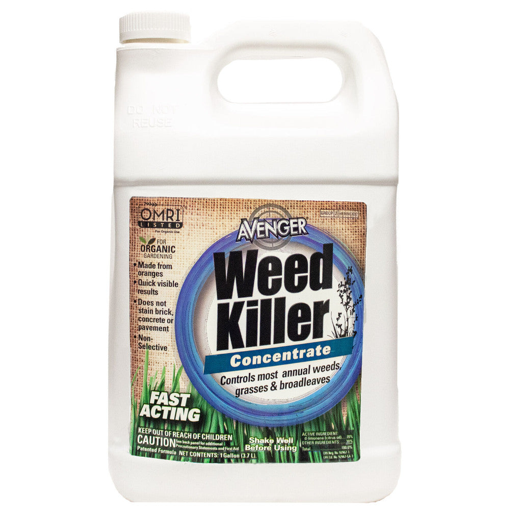 1 Gallon of Avenger Organic Non Toxic Weed Control Killer Concentrate