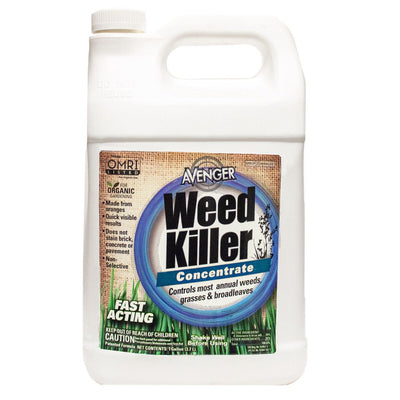 Avenger Organic Non Toxic Weed Control Killer Concentrate in 1 Gallon Bottle