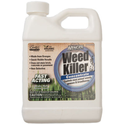 Avenger Organic Non Toxic Weed Control Killer Concentrate in 1 Quart Bottle