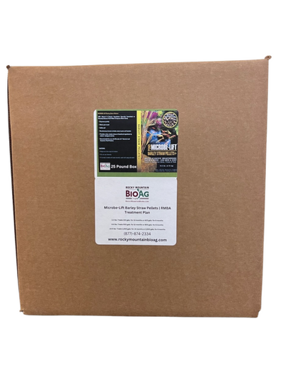 25lb Box of Microbe Lift Barley Straw Pellets