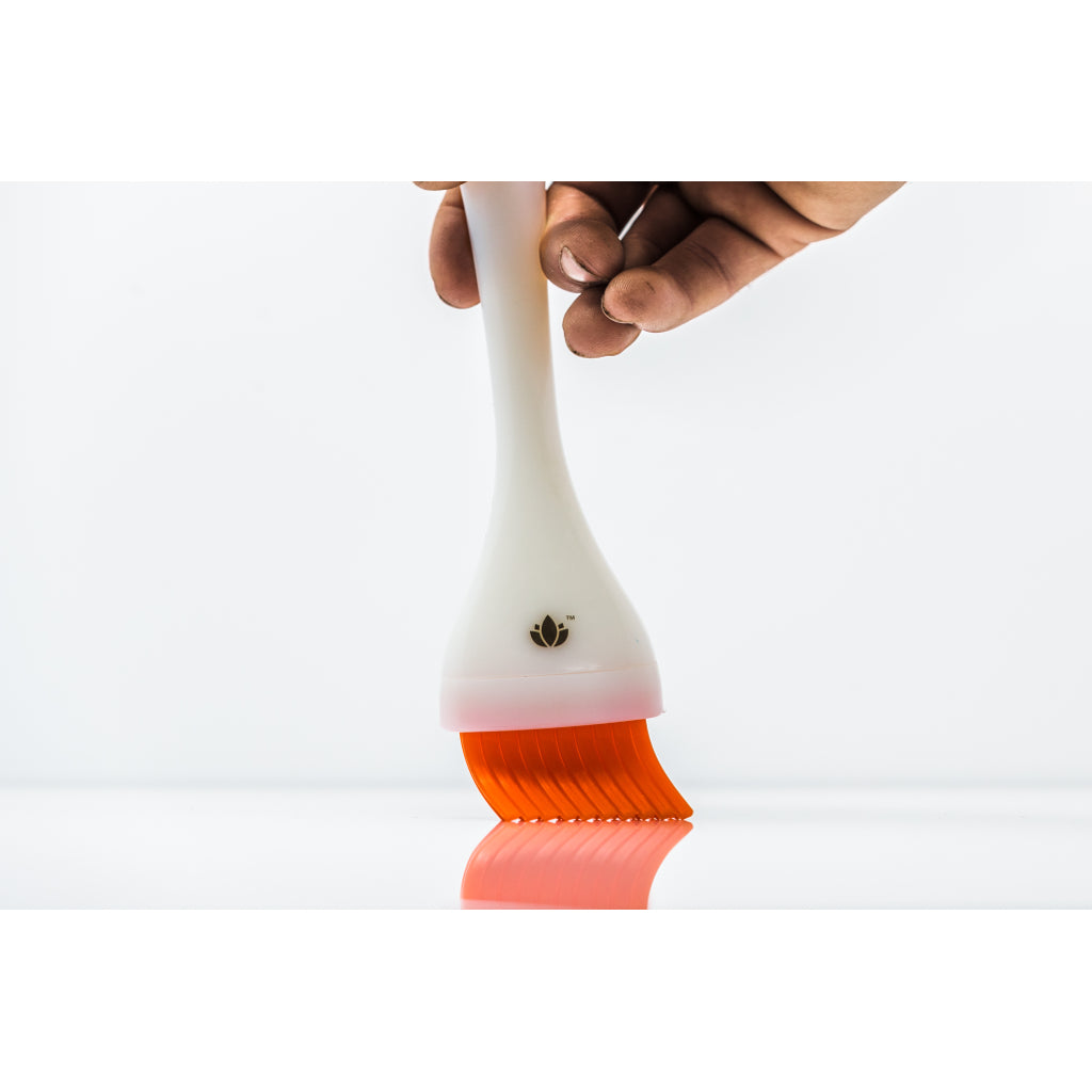 Person Using Cannabrush Flower Trimming Brush for Cannabis Growers