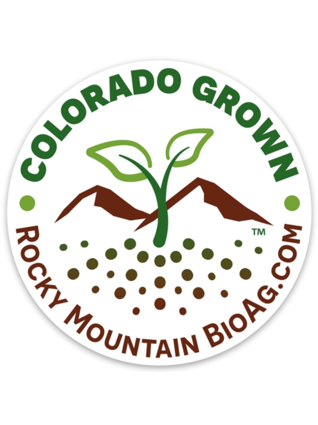 Rocky Mountain BioAg Colorado Grown Vinyl Sticker