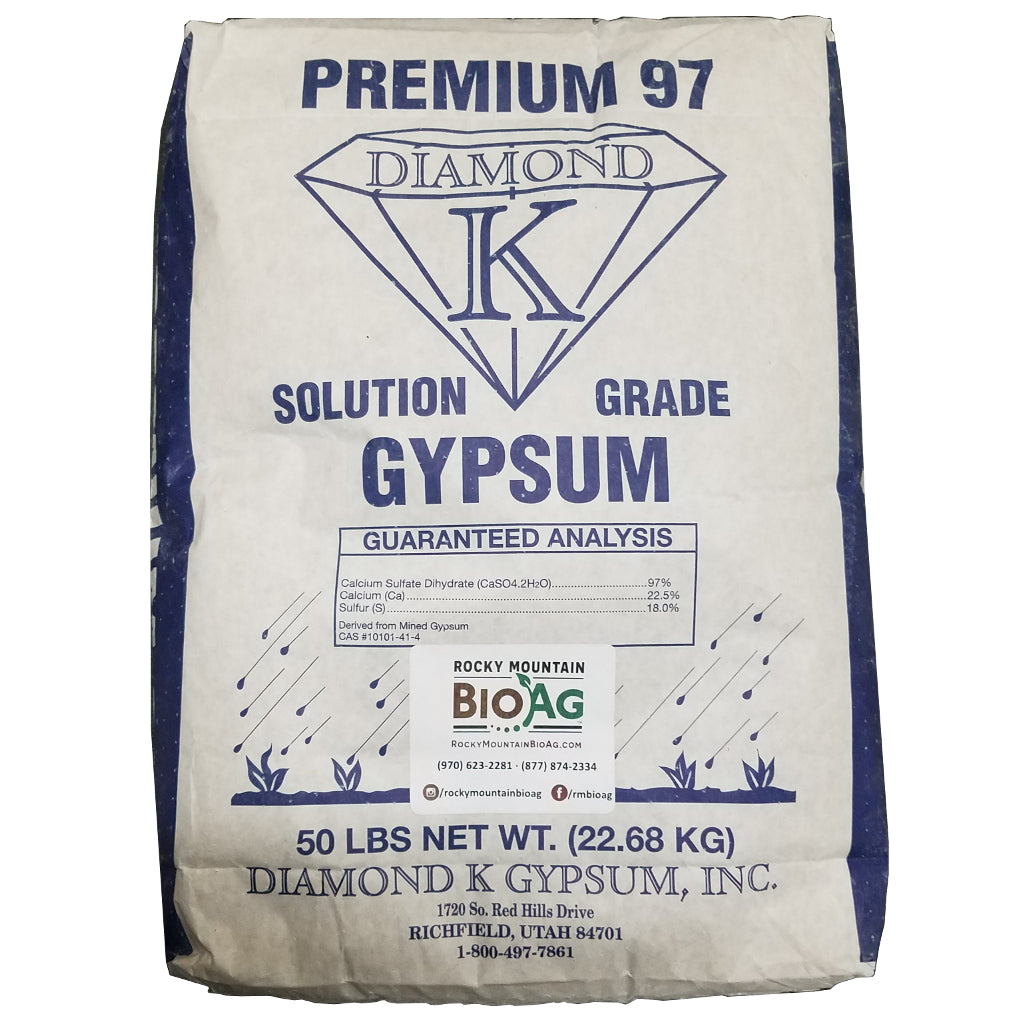 Premium 97: Solution Grade Gypsum | Rocky Mountain BioAg