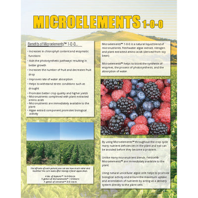 Ferticell Microelements 1-0-0 Organic Fertilizer Info Sheet