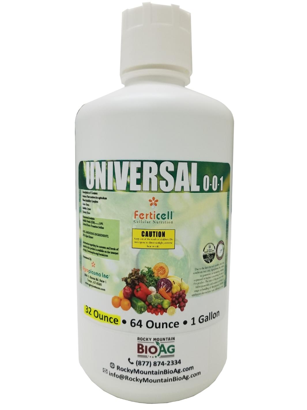 Ferticell Universal 0-0-1 Freshwater Algae Extract Organic Fertilizer