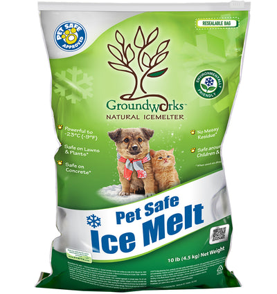 GroundWorks Natural Eco Friendly and Pet Safe Ice Melts in 10lb Bag