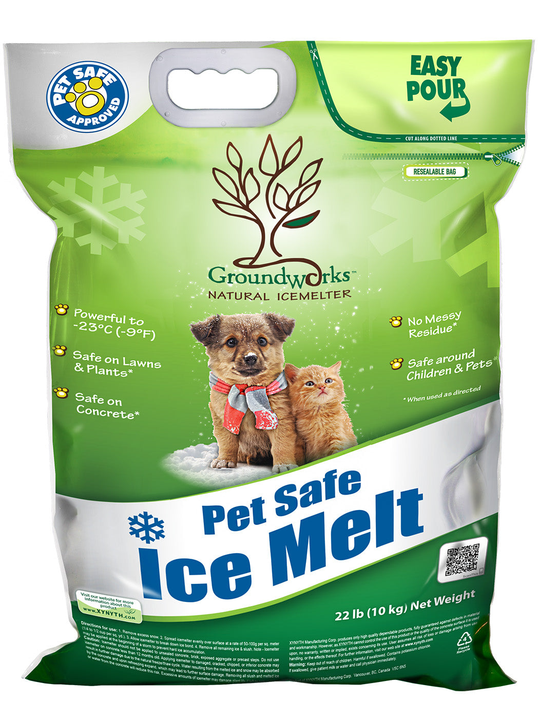 GroundWorks Natural Pet Safe Ice Melter in 22lb Bag