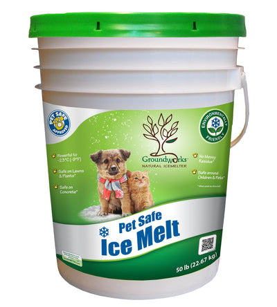 50lb Pail of GroundWorks Natural Eco & Pet Friendly Ice Melts