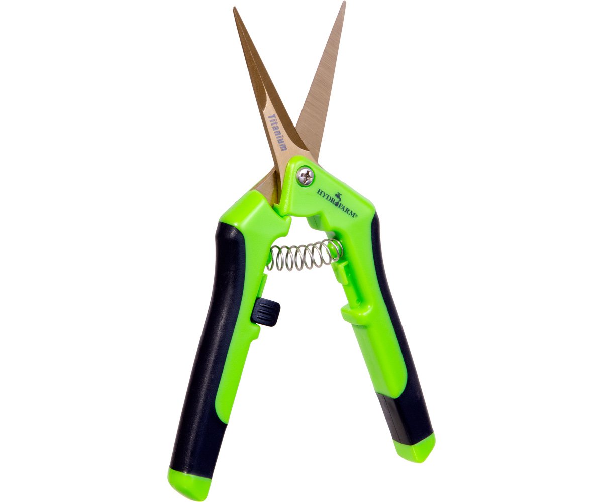 Hydrofarm Precision Titanium Pruner Straight Blade Opened