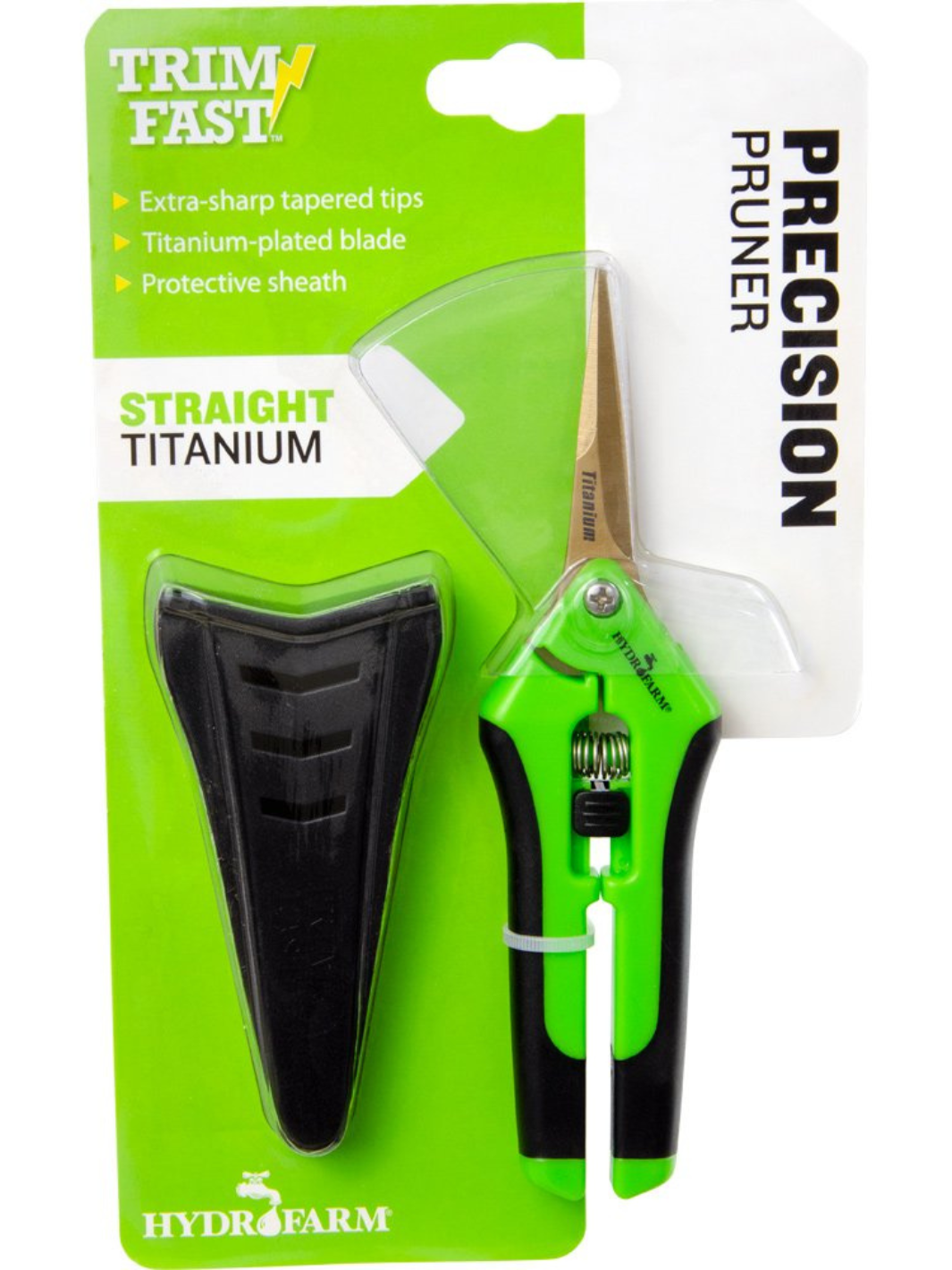 Hydrofarm Precision Titanium Pruner Straight Blade in Packaging