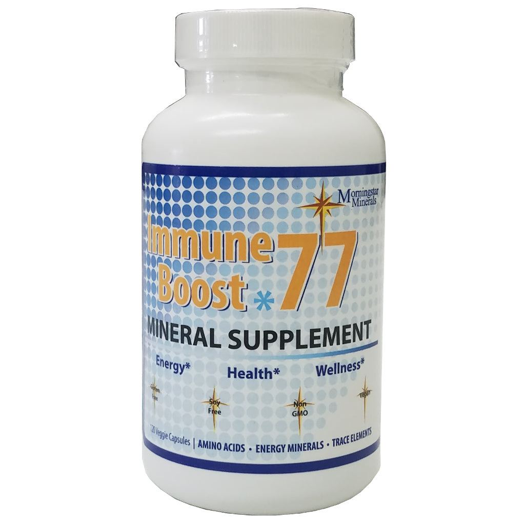Morningstar Minerals Immune Boost 77 120 Veggie Caps - Rocky Mountain BioAg