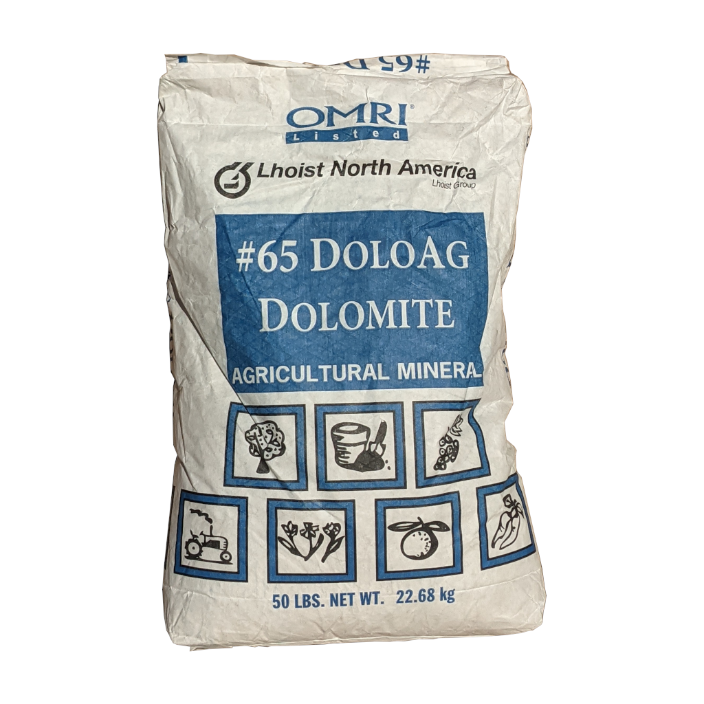 50 pound bag of Dolomite Lime Calcium Magnesium Dicarbonate Soil Amendment