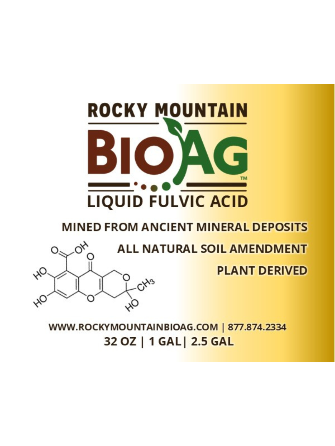 Liquid Fulvic Acids Natural Soil Amendment Info Sheet