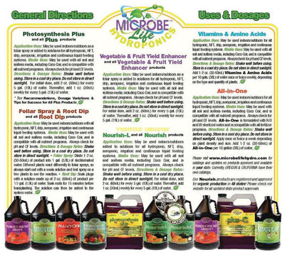 Directions for Foliar Spray and Root Dip from Microbe Life Hydroponics