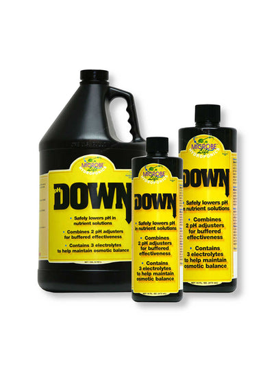 pH Down from Microbe Life Hydroponics in Three Sizes