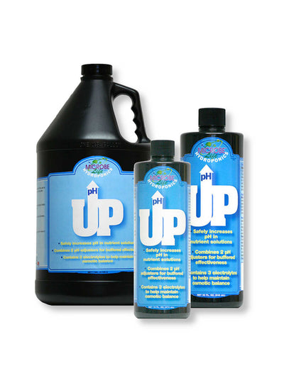 Microbe Life Hydroponics pH Up in Three Sizes