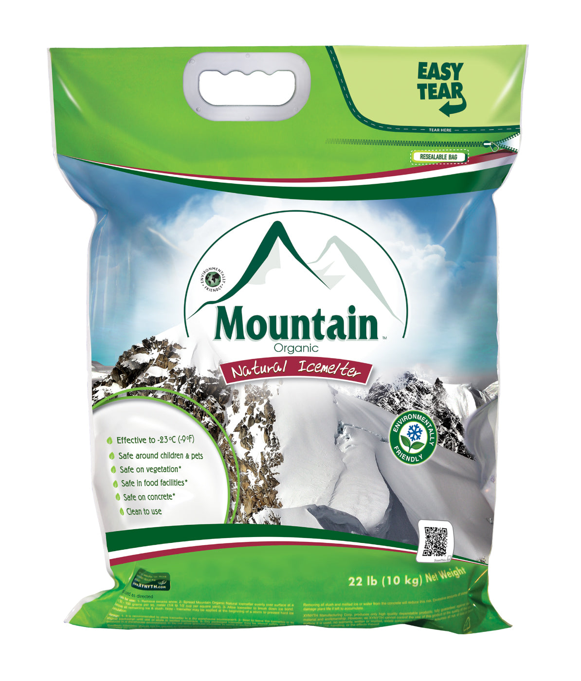 Mountain Organic Natural Eco Friendly and Pet Safe Ice Melts in 22lb Bag