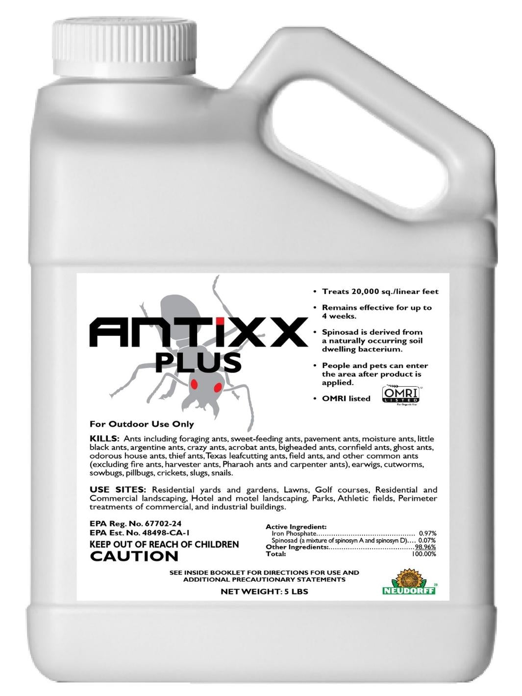 ANTiXX PLUS Granular Ant Killer, Slug, and Snail Bait