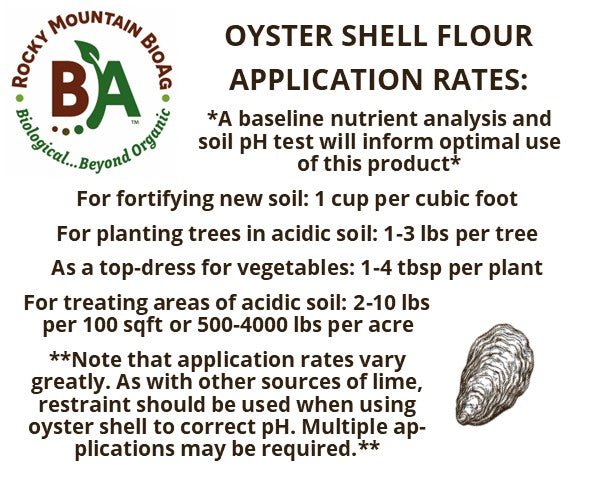 Oyster Shell Flour Application Rates