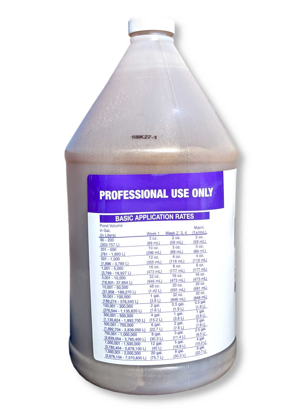 Microbe-Lift Professional Blend Liquid for Pond and Lake Service Contractors Application Rates