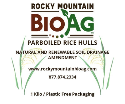 Parboiled Rice Hulls Growing and Drainage Media 1 Kilo Package