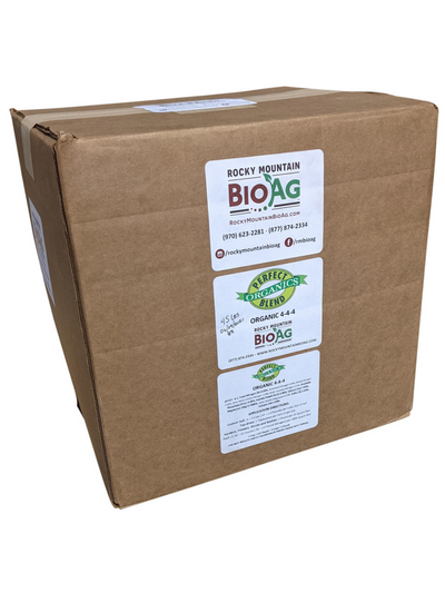Perfect Blend 4-4-4 Organic Fertilizer in 45 Pound Box