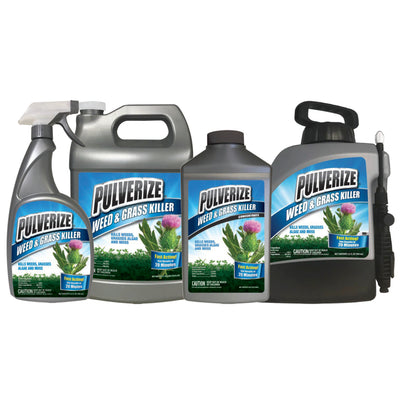 Pulverize Non-Selective Weed and Grass Control RoundUp Alternative Product Options
