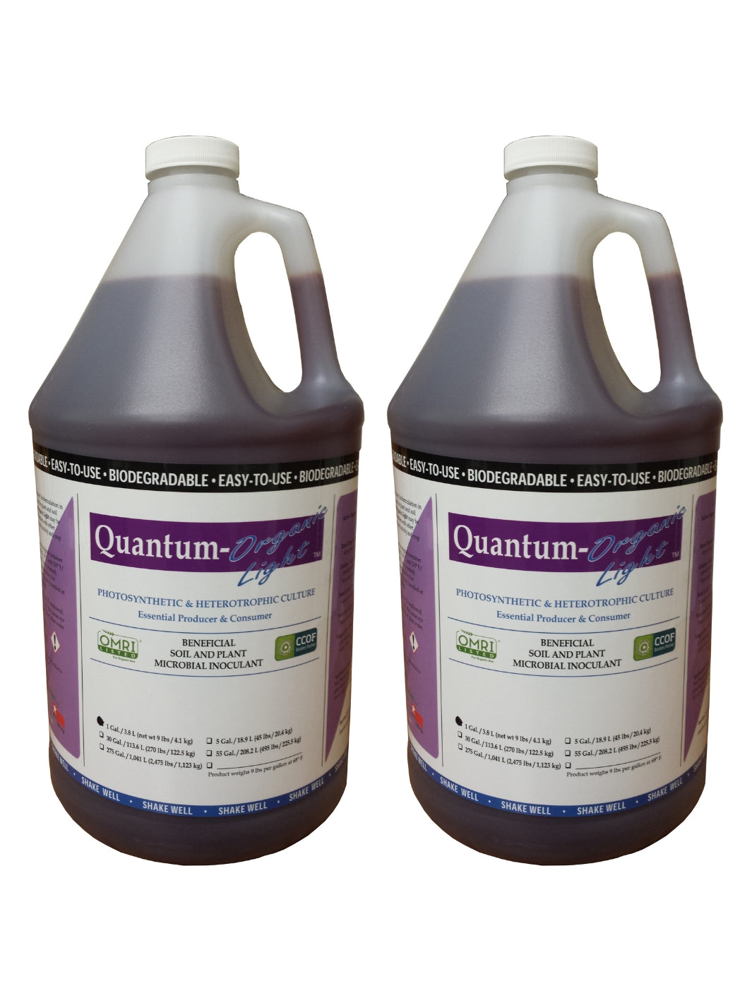 2 Gallons of Quantum Growth Organic Light