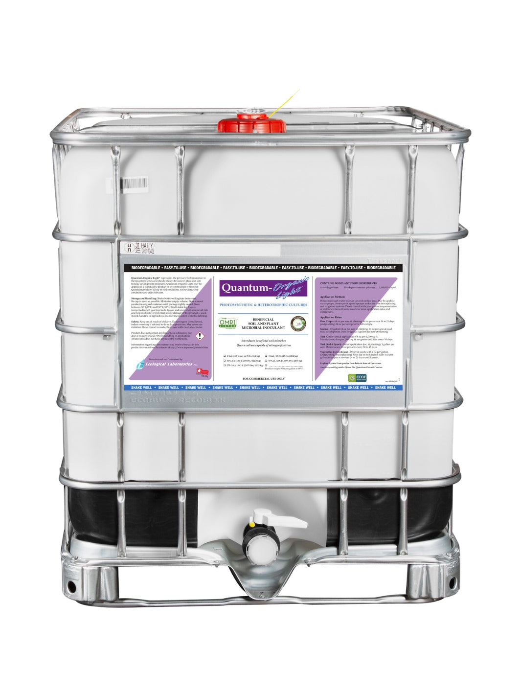 Quantum Growth Organic Light 275 Gallon Tote