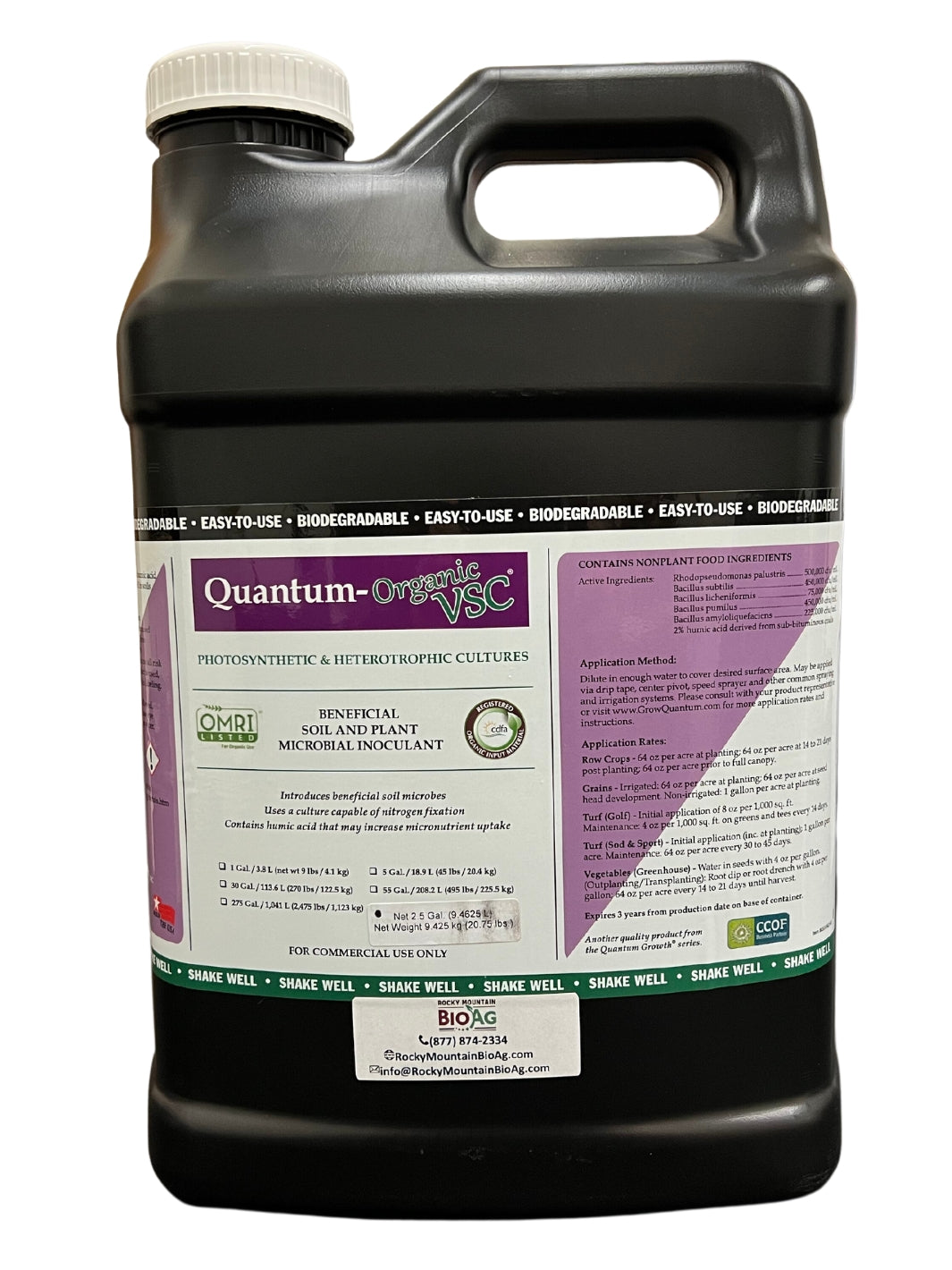 Quantum Growth Organic VSC in 2.5 Gallon
