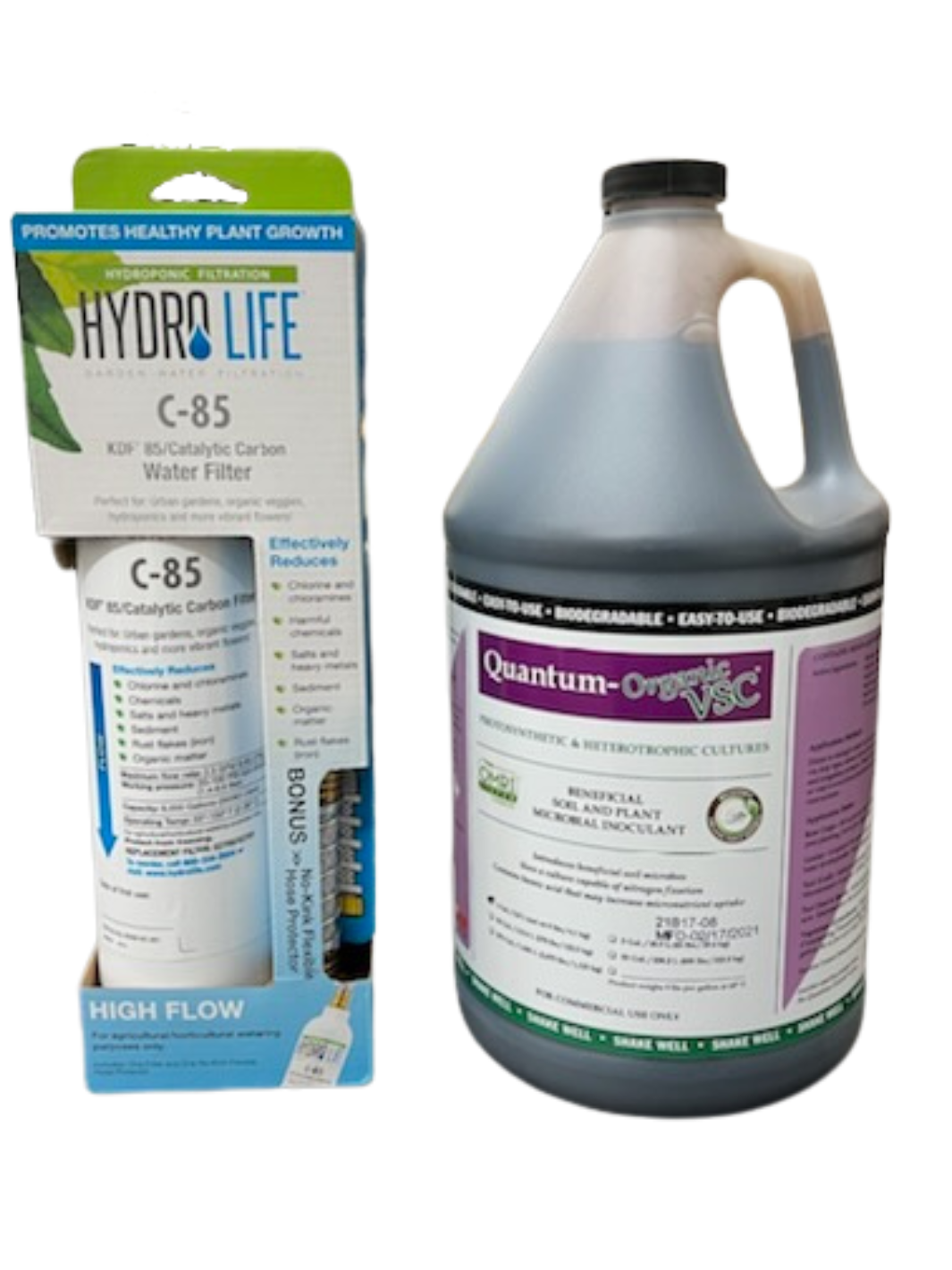 Quantum Growth Organic VSC With Hydro Life C-85 Inline Water Filter