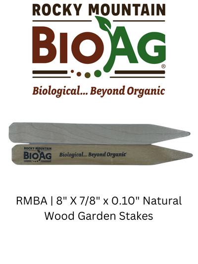 Rocky Mountain BioAg® Natural Wood 8 Inch Garden Stakes
