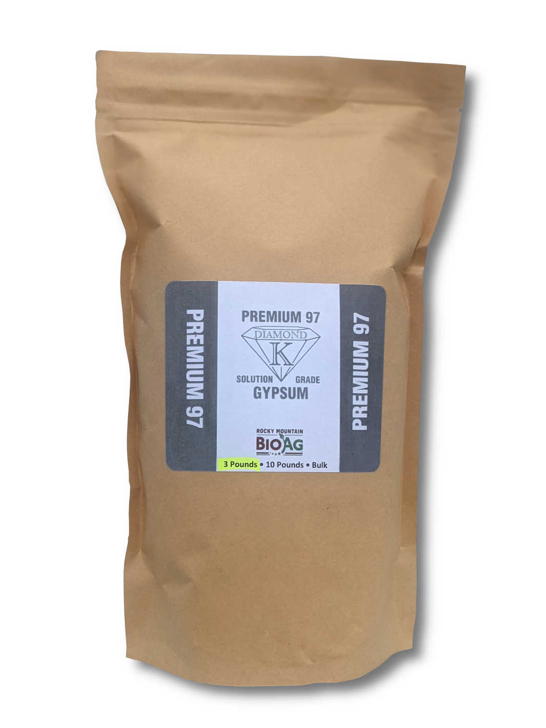 Diamond K Premium Organic Solution Grade Gypsum in 3lb Bag