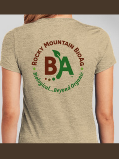 Rocky Mountain BioAg® Biological... Beyond Organic® Women's T-Shirt Back