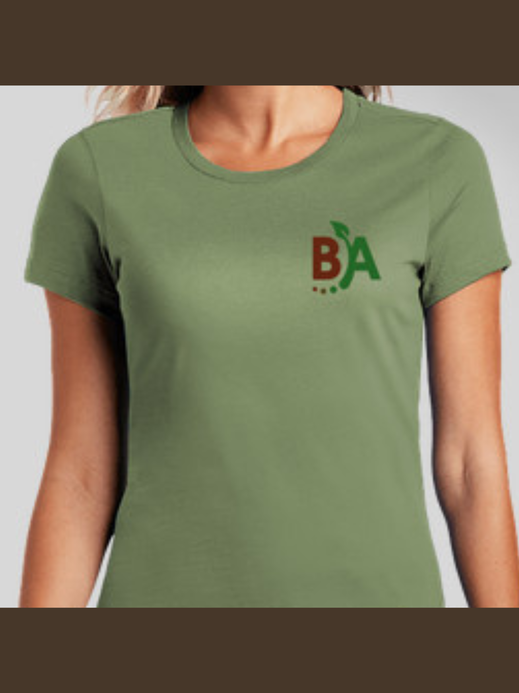Green Rocky Mountain BioAg® Colorado Grown Women's T-Shirt Front