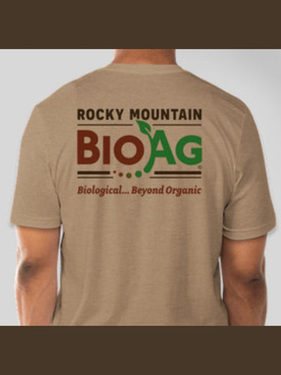 Back of Rocky Mountain BioAg Men's T-Shirt