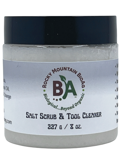 Rocky Mountain BioAg Salt Scrub and Tool Cleaner 8oz Jar