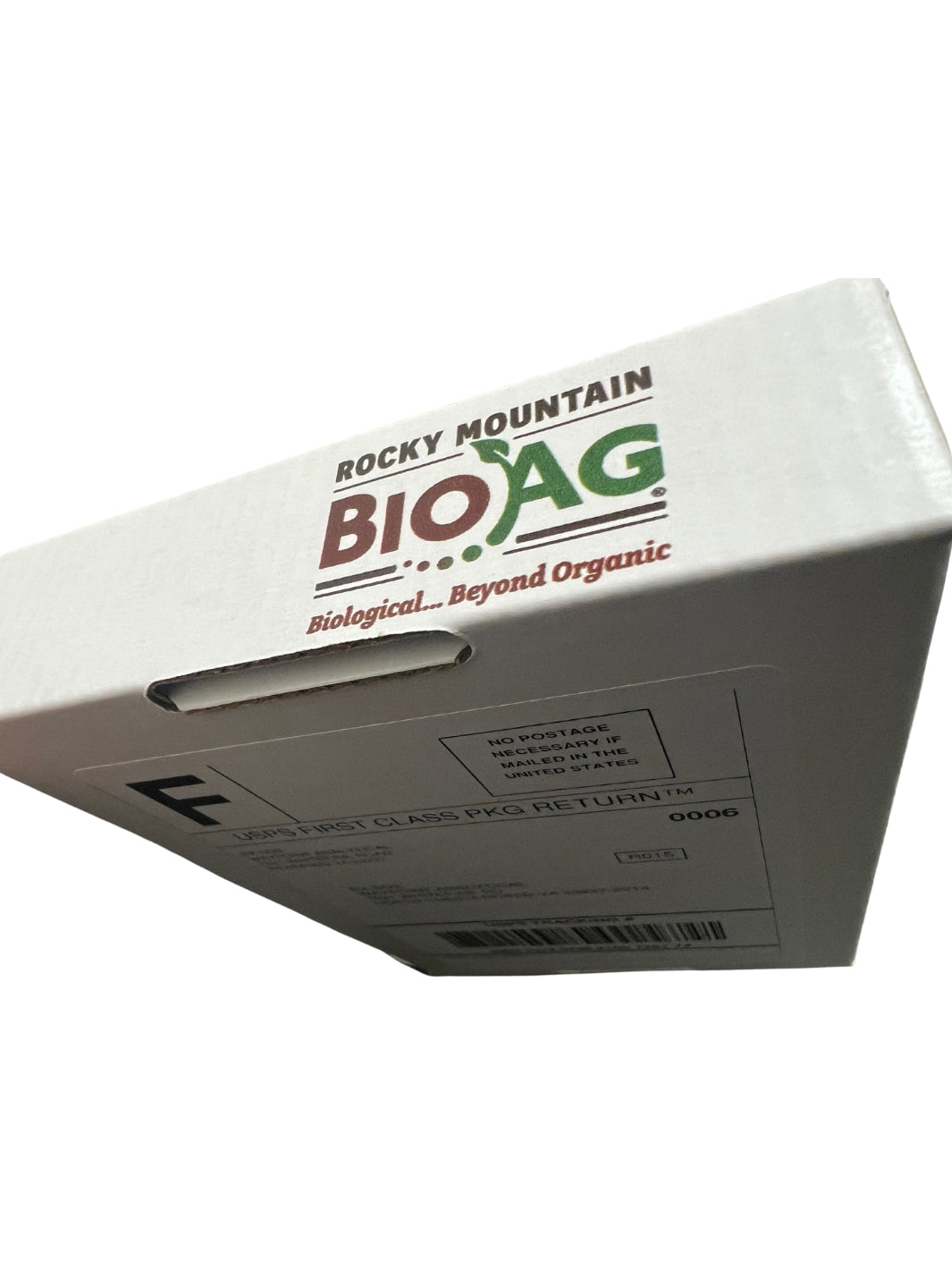 RxSoil Rocky Mountain BioAg Soil Test Kit  Side Return Label