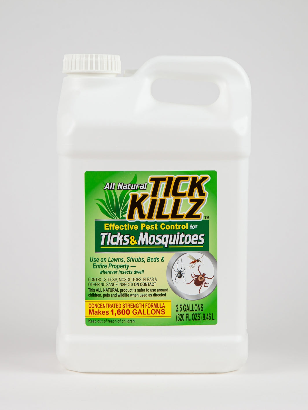2.5 Gallon Tick Killz All Natural Effective Pest Control Concentrate