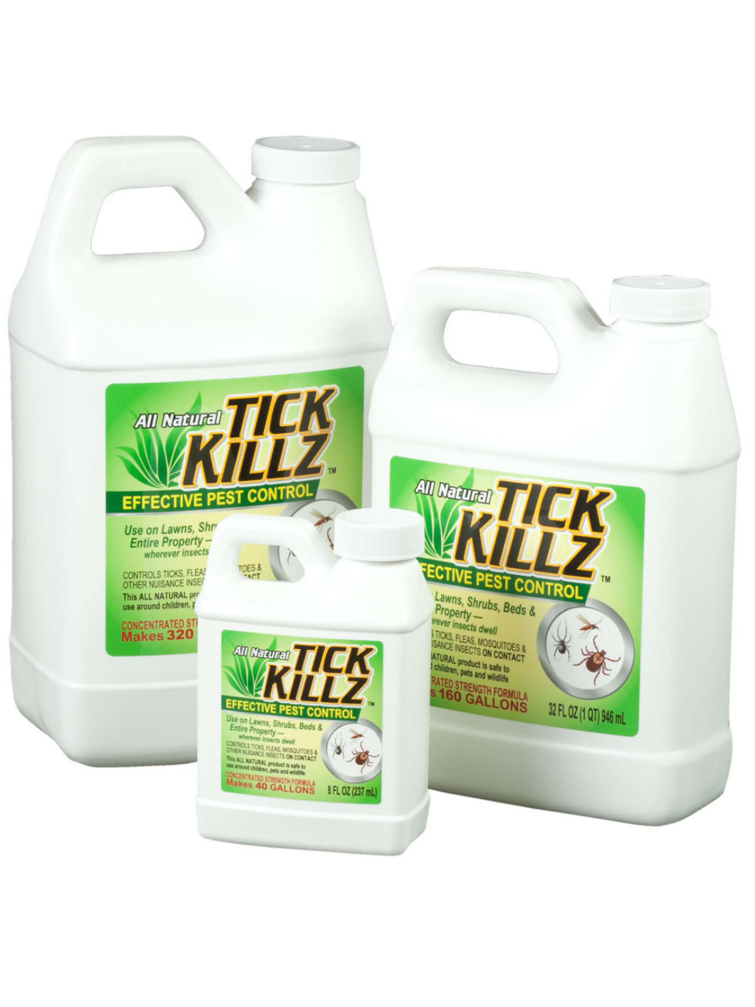 Tick Killz All Natural Effective Pest Control in Three Sizes