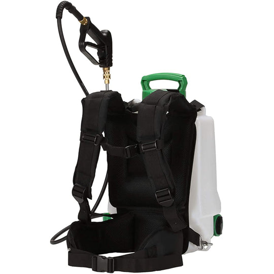 Back of FlowZone Typhoon 2.5V Battery Operated Backpack Sprayer