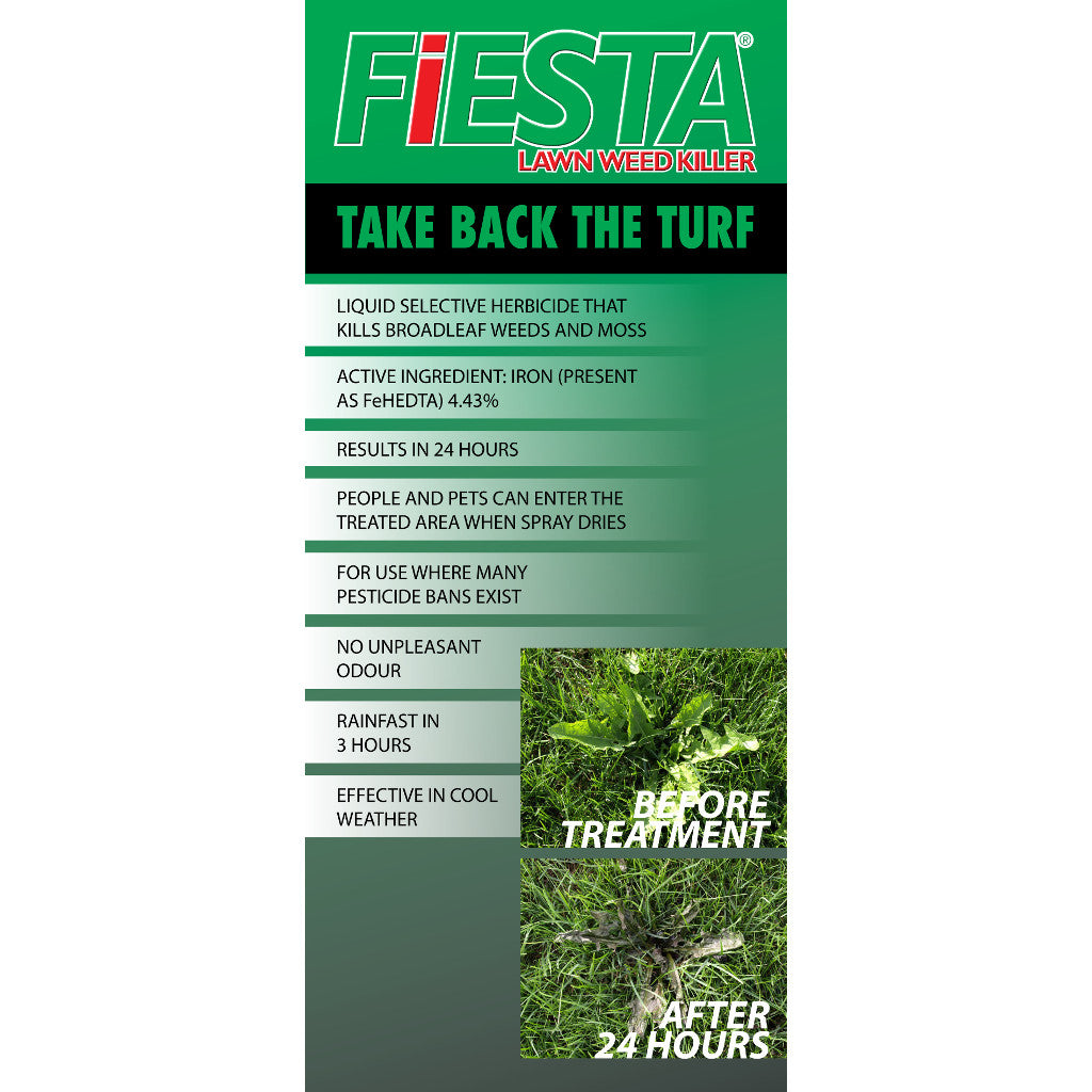 fiesta selective post emergent turf weed killer fact card