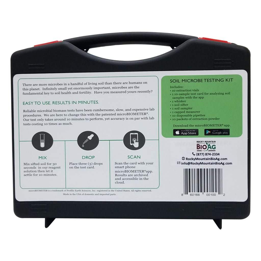 Instructions for MicroBIOMETER Soil Microbial Biomass Test Kit