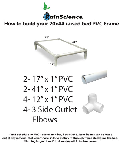 Rain Science 20x44 Raised Bed Instructions