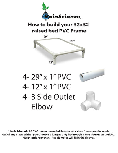 Rain Science 32x32 Raised Bed Instructions
